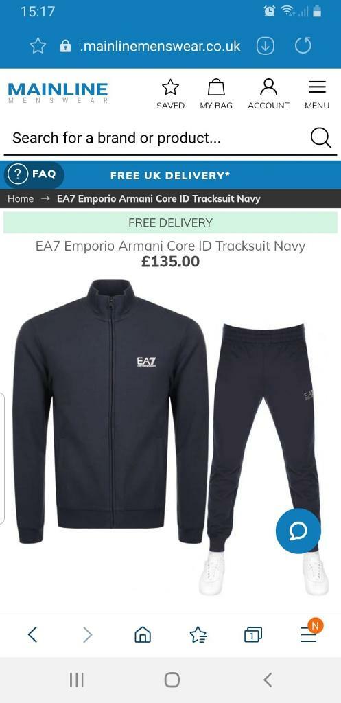 armani tracksuit mainline